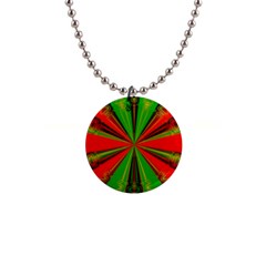 Abstract Art Fractal Modern Art 1  Button Necklace by Pakrebo