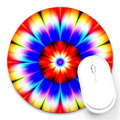 Abstract Digital Art Artwork Colorful Round Mousepads