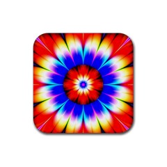 Abstract Digital Art Artwork Colorful Rubber Coaster (Square) 