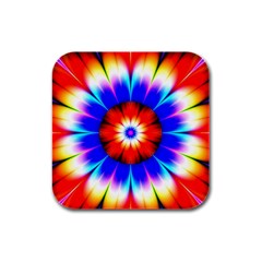 Abstract Digital Art Artwork Colorful Rubber Square Coaster (4 pack) 