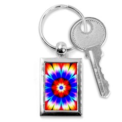 Abstract Digital Art Artwork Colorful Key Chain (Rectangle)