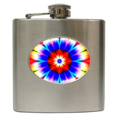 Abstract Digital Art Artwork Colorful Hip Flask (6 oz)