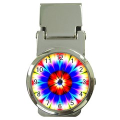 Abstract Digital Art Artwork Colorful Money Clip Watches