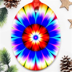 Abstract Digital Art Artwork Colorful Oval Ornament (Two Sides)