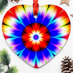 Abstract Digital Art Artwork Colorful Heart Ornament (Two Sides)