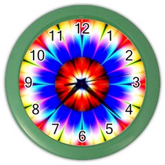 Abstract Digital Art Artwork Colorful Color Wall Clock