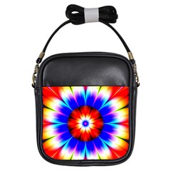 Abstract Digital Art Artwork Colorful Girls Sling Bag