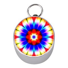 Abstract Digital Art Artwork Colorful Mini Silver Compasses