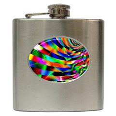 Abstract Art Artwork Digital Art Color Hip Flask (6 Oz) by Pakrebo