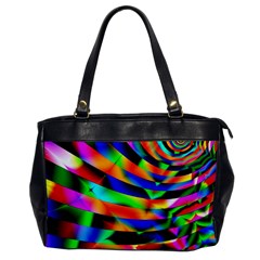 Abstract Art Artwork Digital Art Color Oversize Office Handbag by Pakrebo