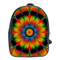 Abstract Digital Art Artwork School Bag (large) by Pakrebo