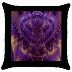 Abstract Art Artwork Fractal Design Throw Pillow Case (black) by Pakrebo