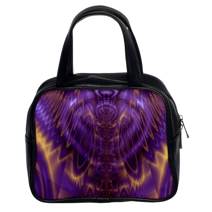 Abstract Art Artwork Fractal Design Classic Handbag (Two Sides)