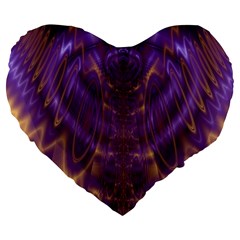 Abstract Art Artwork Fractal Design Large 19  Premium Heart Shape Cushions