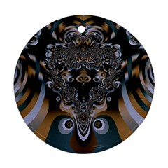 Fractal Art Artwork Design  Art Ornament (round) by Pakrebo