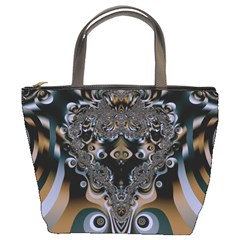 Fractal Art Artwork Design  Art Bucket Bag by Pakrebo