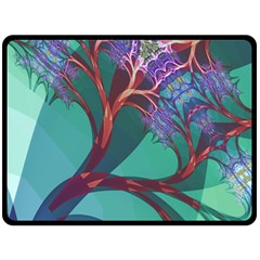 Art Fractal Artwork Creative Fleece Blanket (large) 