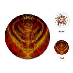 Abstract Art Artwork Fractal Design Playing Cards Single Design (round) by Pakrebo