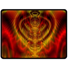 Abstract Art Artwork Fractal Design Fleece Blanket (large)  by Pakrebo