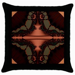 Art Fractal Artwork Creative Throw Pillow Case (Black)