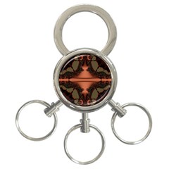 Art Fractal Artwork Creative 3-Ring Key Chain