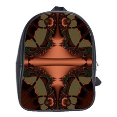 Art Fractal Artwork Creative School Bag (Large)