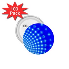 Digital Arts Fractals Futuristic Blue 1 75  Buttons (100 Pack) 