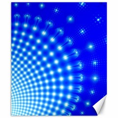 Digital Arts Fractals Futuristic Blue Canvas 8  X 10  by Pakrebo