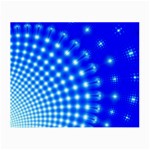 Digital Arts Fractals Futuristic Blue Small Glasses Cloth (2 Sides) Front