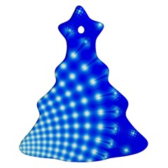 Digital Arts Fractals Futuristic Blue Ornament (christmas Tree)  by Pakrebo