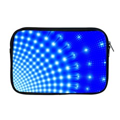 Digital Arts Fractals Futuristic Blue Apple Macbook Pro 17  Zipper Case by Pakrebo