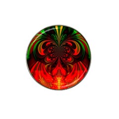 Digital Arts Fractals Futuristic Colorful Hat Clip Ball Marker (4 Pack) by Pakrebo