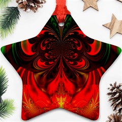 Digital Arts Fractals Futuristic Colorful Star Ornament (two Sides) by Pakrebo