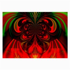 Digital Arts Fractals Futuristic Colorful Large Glasses Cloth (2 Sides) by Pakrebo