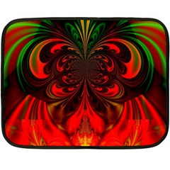 Digital Arts Fractals Futuristic Colorful Double Sided Fleece Blanket (mini)  by Pakrebo