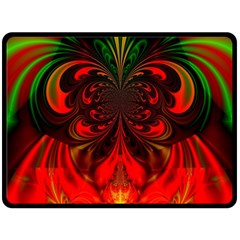 Digital Arts Fractals Futuristic Colorful Double Sided Fleece Blanket (large)  by Pakrebo