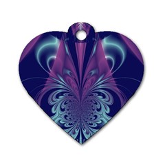 Design Art Digital Art Artwork Dog Tag Heart (one Side) by Pakrebo