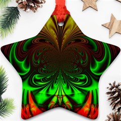 Digital Arts Fractals Futuristic Art Star Ornament (two Sides) by Pakrebo