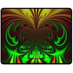 Digital Arts Fractals Futuristic Art Fleece Blanket (medium)  by Pakrebo