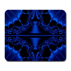 Art Fractal Artwork Creative Blue Black Large Mousepads by Pakrebo