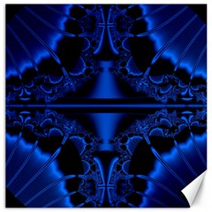 Art Fractal Artwork Creative Blue Black Canvas 20  X 20 