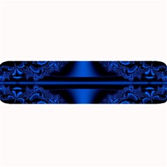 Art Fractal Artwork Creative Blue Black Large Bar Mats by Pakrebo