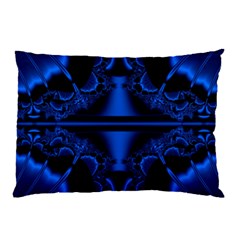 Art Fractal Artwork Creative Blue Black Pillow Case (two Sides) by Pakrebo