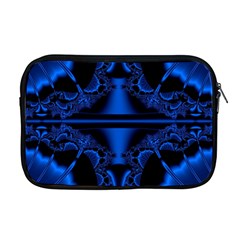 Art Fractal Artwork Creative Blue Black Apple Macbook Pro 17  Zipper Case by Pakrebo