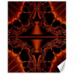 Art Fractal Artwork Creative Black Brown Canvas 16  X 20  by Pakrebo