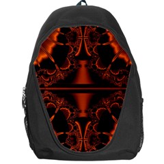 Art Fractal Artwork Creative Black Brown Backpack Bag by Pakrebo