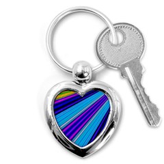 Background Colors Colorful Design Key Chain (heart) by Pakrebo