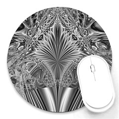 Crystal Design Pattern Round Mousepads by Pakrebo