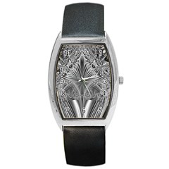 Crystal Design Pattern Barrel Style Metal Watch by Pakrebo