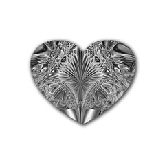 Crystal Design Pattern Heart Coaster (4 Pack)  by Pakrebo